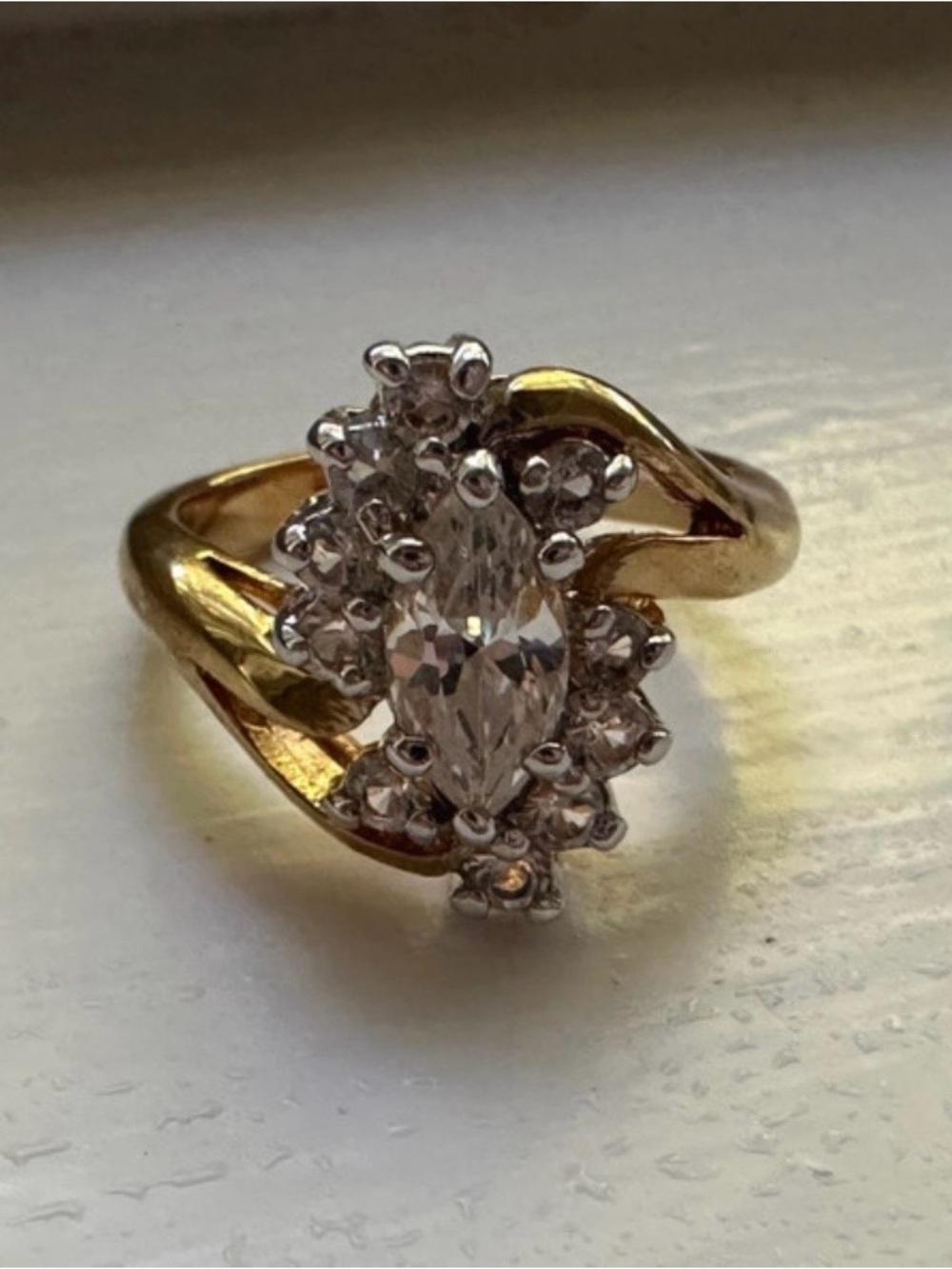 Marquise Cluster Ring - Elegant Women's Jewelry